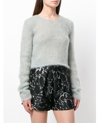 Saint Laurent Textured Cropped Sweater