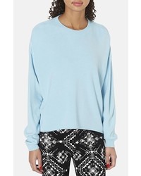 Topshop Highlow Knit Sweater Blue 12