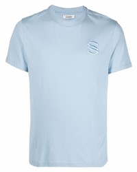 Sandro Baseball Logo Embroidered T Shirt