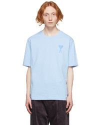 AMI Alexandre Mattiussi Blue Ami De Coeur T Shirt