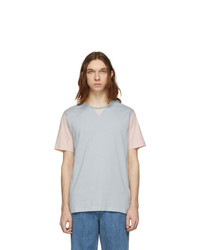 Ps By Paul Smith Blue And Pink Organic T Shirt