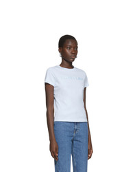 Helmut Lang Blue Baby Monogram T Shirt