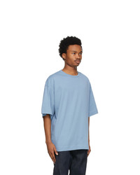 Dries Van Noten Blue Cotton Oversized T Shirt