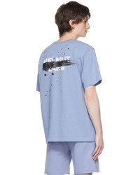 Helmut Lang Blue Cotton T Shirt