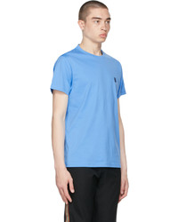 Burberry Blue Cotton Tb T Shirt