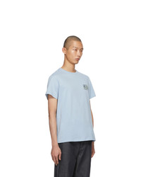 Loewe Blue Embroidered Anagram T Shirt