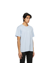 Givenchy Blue Embroidered Refracted T Shirt