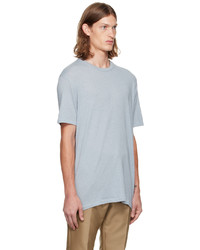 Tom Ford Blue Embroidered T Shirt