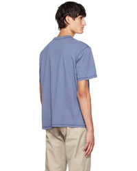 AFFXWRKS Blue Overlock Stitch T Shirt