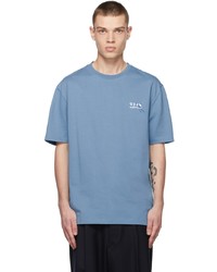 Ader Error Blue Quad Portrait T Shirt