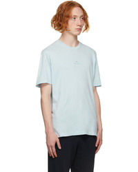 Ps By Paul Smith Blue Stack Logo T Shirt