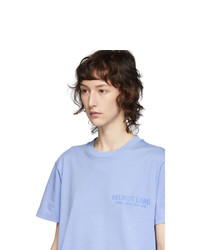 Helmut Lang Blue Standard Monogram T Shirt