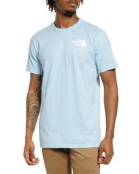 The North Face Box Logo Cotton Graphic Tee In Beta Blue At Nordstrom