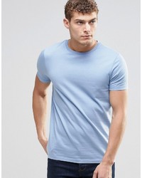 Asos Brand T Shirt With Crew Neck In Pale Blue