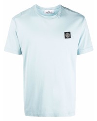 Stone Island Compass Logo Cotton T Shirt