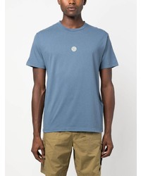 Stone Island Compass Motif Cotton T Shirt