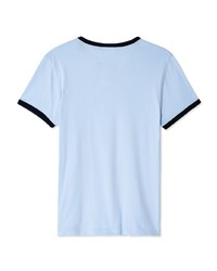 Courrèges Contrast Trim Logo T Shirt