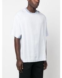 Giorgio Armani Contrasting Collar Lyocell T Shirt