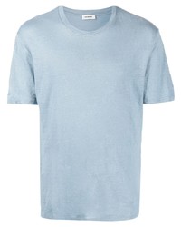 Sandro Crew Neck Linen T Shirt