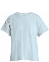Frame Crew Neck Patch Pocket Cotton Jersey T Shirt