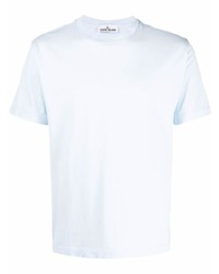 Stone Island Embroidered Logo Cotton T Shirt