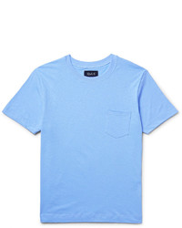 Howlin Space Echo Slub Cotton And Linen Blend Jersey T Shirt