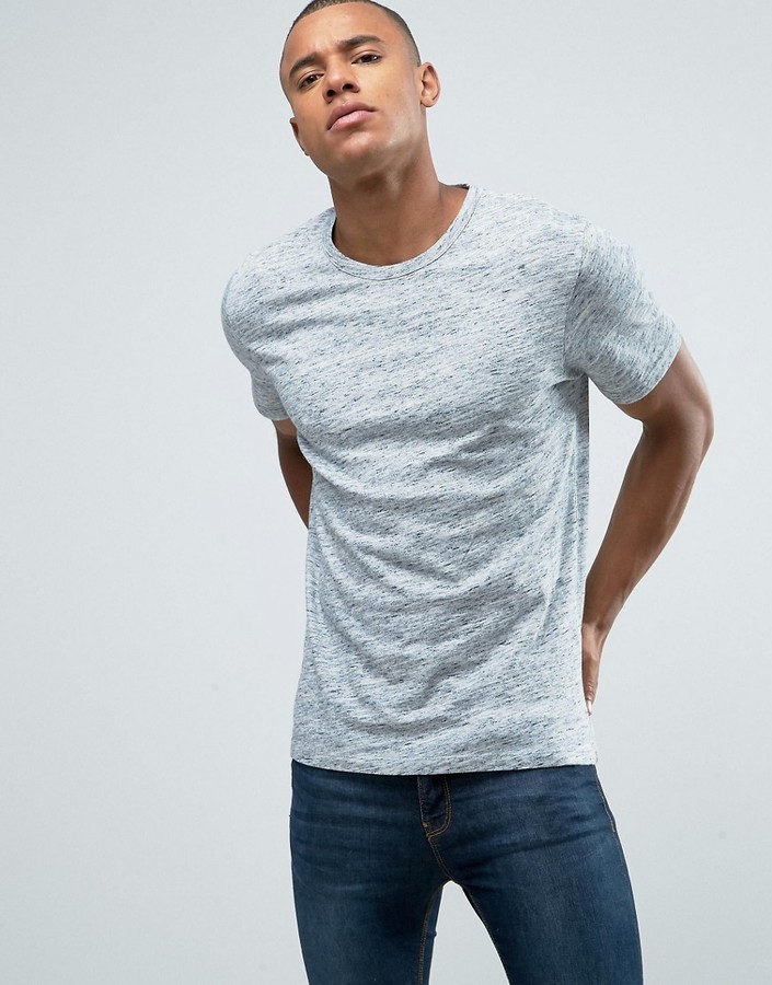 and Jones Jack Premium Slim T Shirt In Melange, $29 | Asos | Lookastic