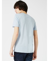 Topman Light Blue Marl Slim Fit T Shirt