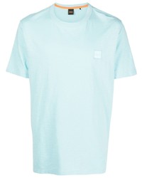BOSS Logo Patch Cotton T Shirt