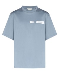 Zegna Logo Print Cotton T Shirt
