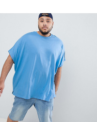 ASOS DESIGN Plus Extreme Oversized T Shirt In Blue