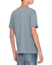 Valentino Rockstud Basic Crewneck Short Sleeve T Shirt Light Blue