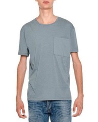 Valentino Rockstud Basic Crewneck Short Sleeve T Shirt Light Blue