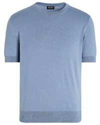 Zegna Short Sleeve Cotton T Shirt