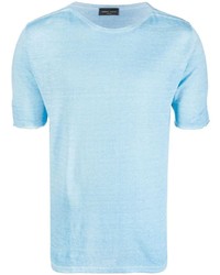 Roberto Collina Short Sleeve Linen T Shirt