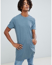 ASOS DESIGN Super Longline T Shirt In Blue