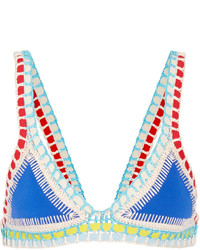 Light Blue Crochet Bikini Top