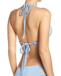 Robin Piccone Sophia Crochet Halter Bikini Top