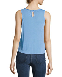 French Connection Polly Plains Sleeveless Crop Tank Top