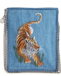 Stella McCartney Embroidered Tiger Crossbody Bag