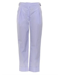 Nina Ricci Buckle Fastening Cropped Cotton Trousers