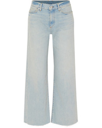 SIMON MILLE W006 Cropped High Rise Wide Leg Jeans