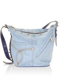 Marc Jacobs The Sling Convertible Studded Denim Bag