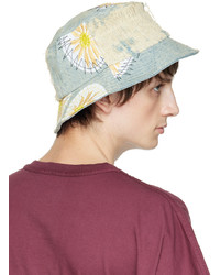 Who Decides War by MRDR BRVDO Blue Daisy Upcycled Bucket Hat