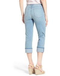 NYDJ Dayla Colored Wide Cuff Capri Jeans