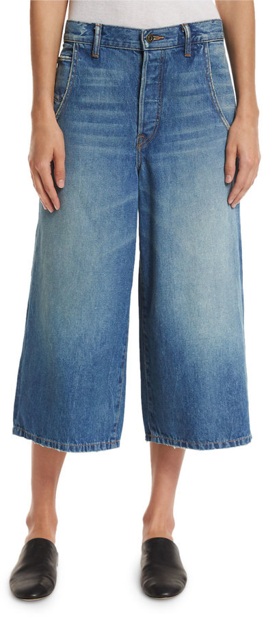 French Connection Comfort Recycled Denim Culottes | Kaleidoscope