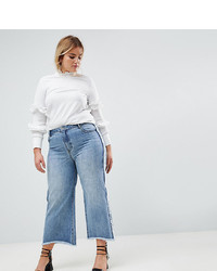 Current Air Plus Wide Leg Jean With Raw Finish