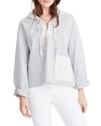 Madewell X The New Denim Project Patchwork Popover Hoodie