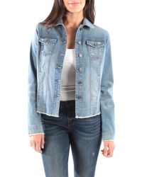 KUT from the Kloth Arielle Frayed Denim Jacket