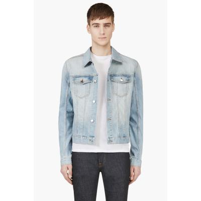 BLK DNM Light Blue Faded Denim Jacket, $245 | SSENSE | Lookastic.com